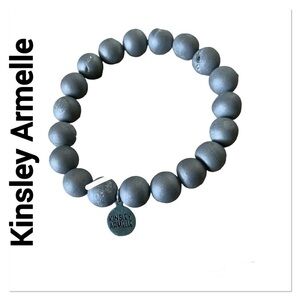KINSLEY ARMELLE Frost Silver Bracelet in Gray
